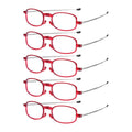 VOPHA Foldable Blue Light Blocking Reading Glasses – Unisex Reading Glasses Qst 5PCS +150