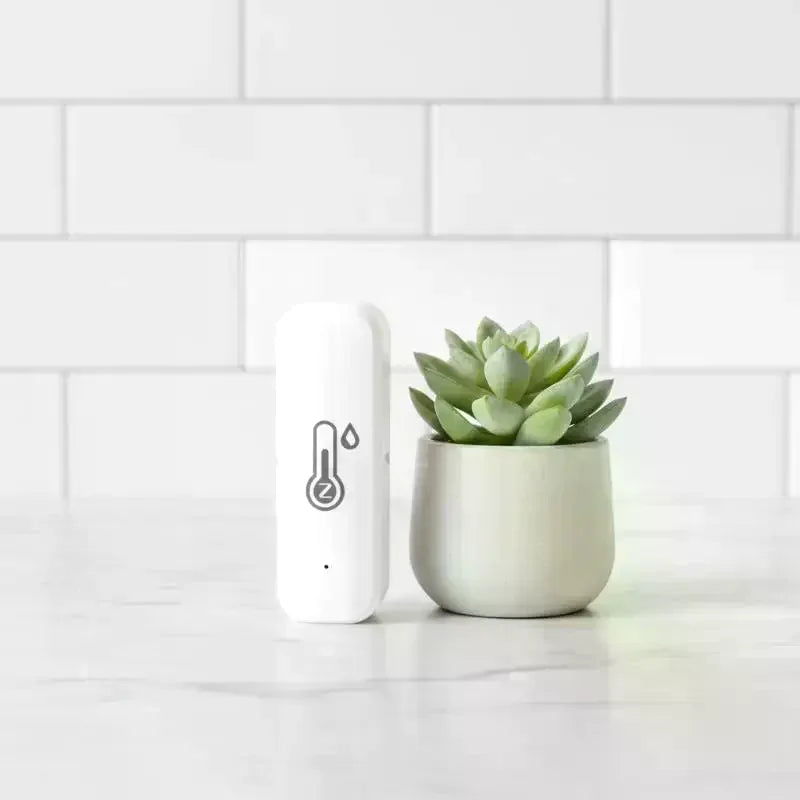 Smart Temp & Humidity Sensor – Zigbee App Control | Qme Smart Home Sensor Qme