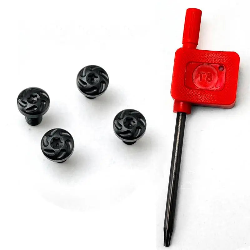 Swayboo 1911 Grip Screws 4Pcs Stainless Steel + T8 Torx Key Grip Screw Set Qst black 1 set