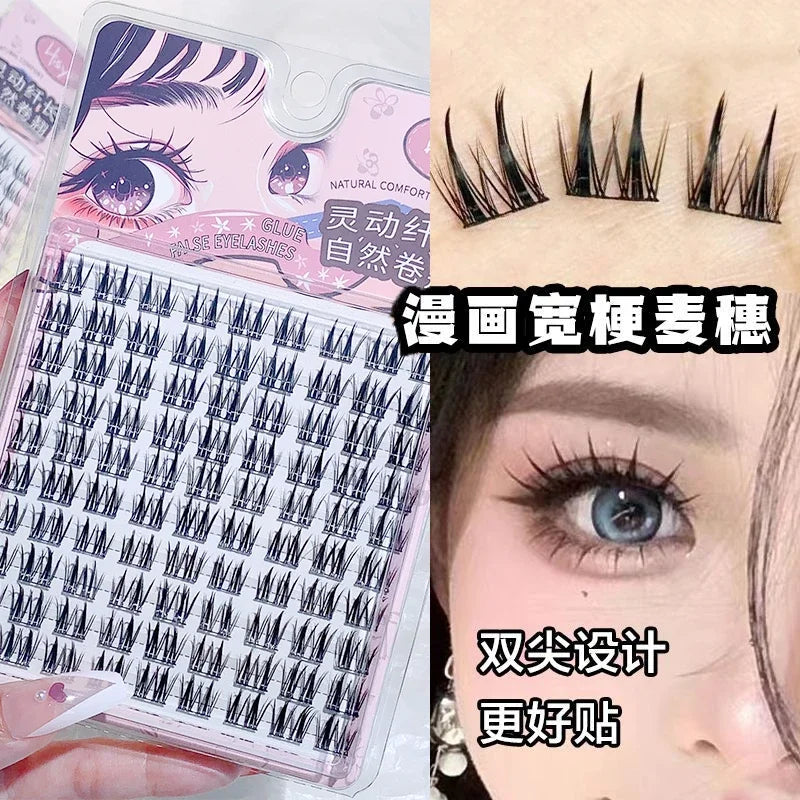 HISYI False Eyelashes Set – Natural, Cat, Fairy & Sunflower False Eyelashes Set Qme Grain