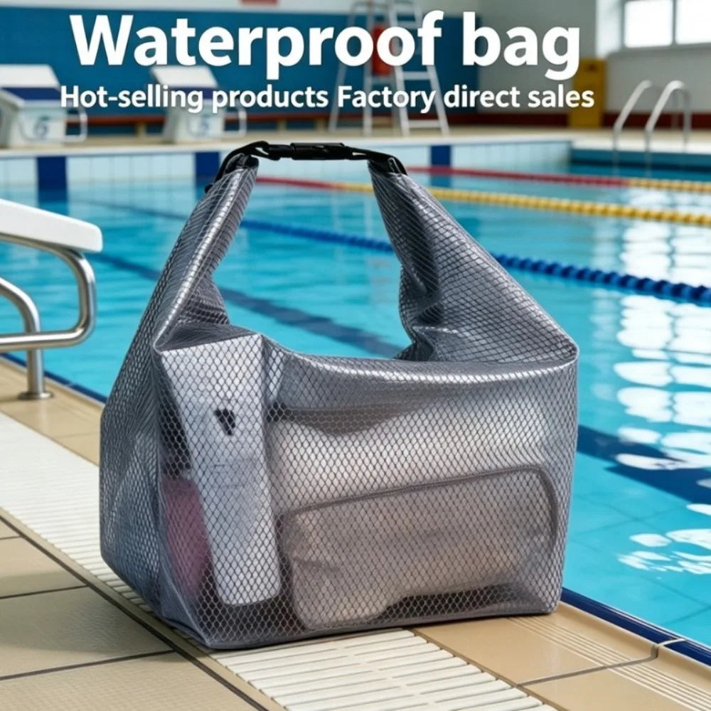 Large Waterproof Dry Wet Separation Gym & Travel Bag | PVC Wet Dry Separation Bag Qme