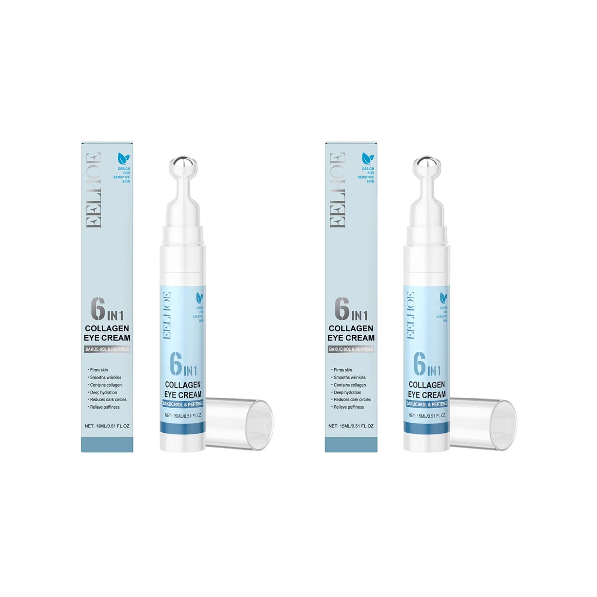 Brightening Collagen Eye Cream – Firms, Hydrates & Smooths Eye Cream Qme 2 x 15ml Boxed