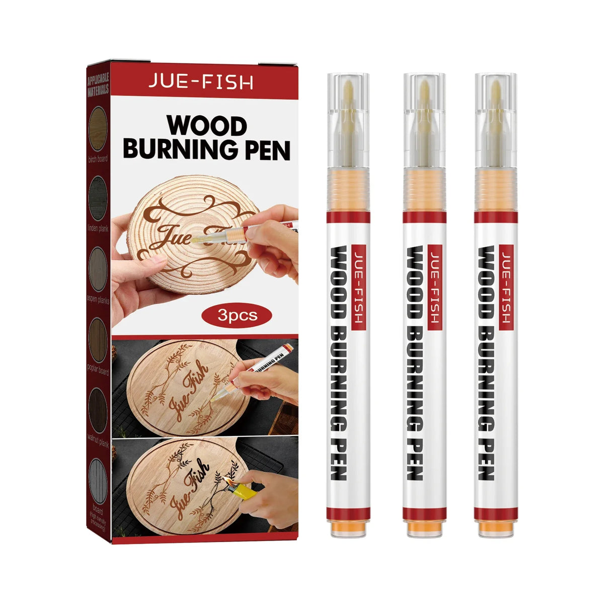 Wood Burning Pen Set – DIY Craft & Pattern Design Tool Wood Burning Pen Qme 3pcs Boxed