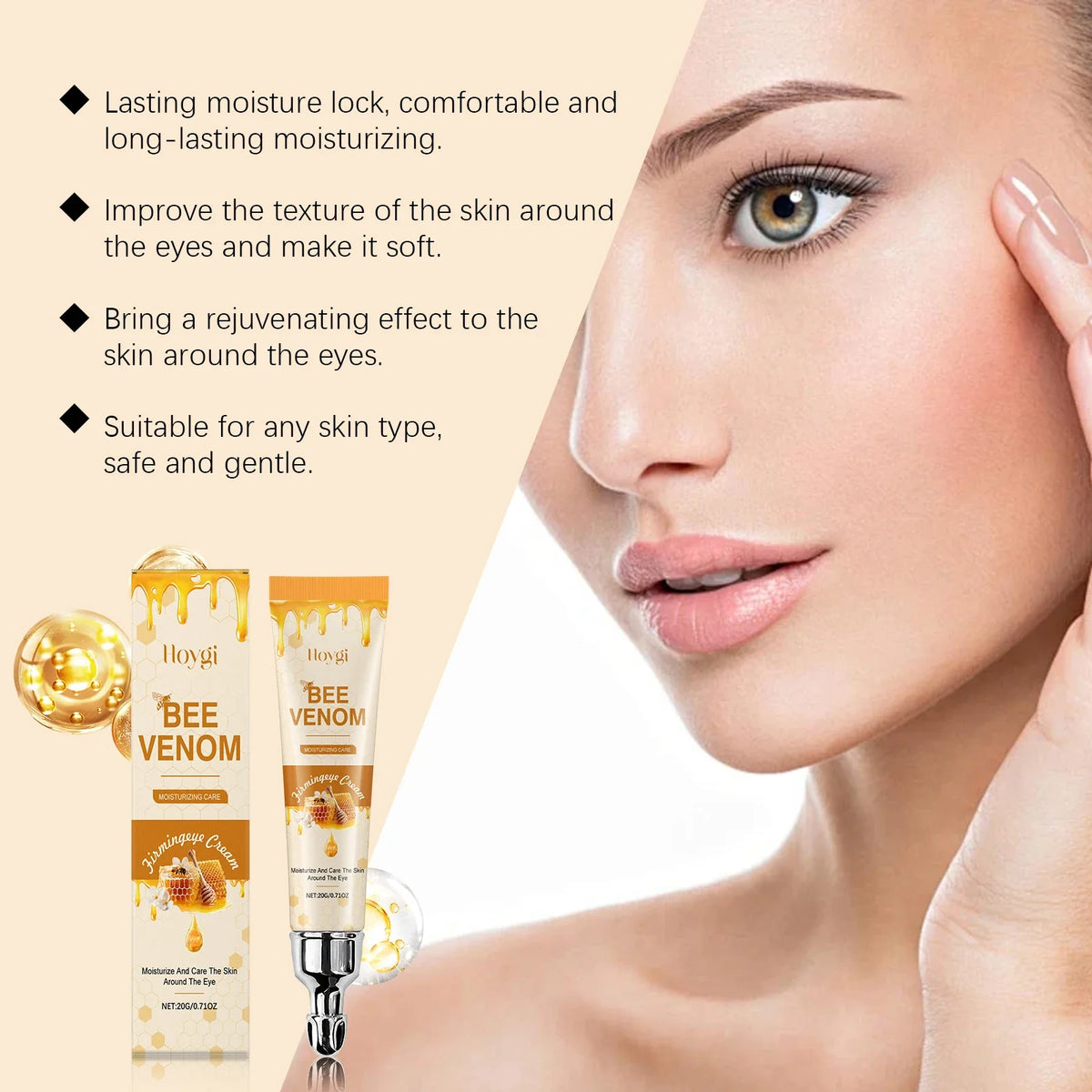 Bee Venom Eye Cream – Firming, Brightening & Moisturizing Eye Cream Qme