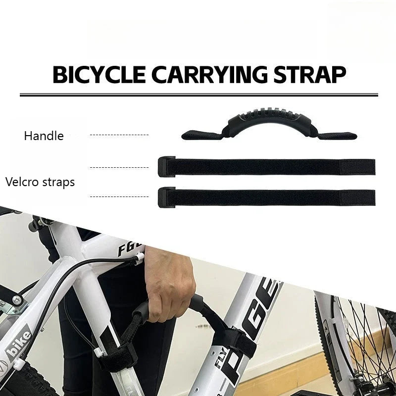 Folding Bicycle Carrying Strap – Lightweight Portable Bike Handle Bicycle Carrying Strap Qme