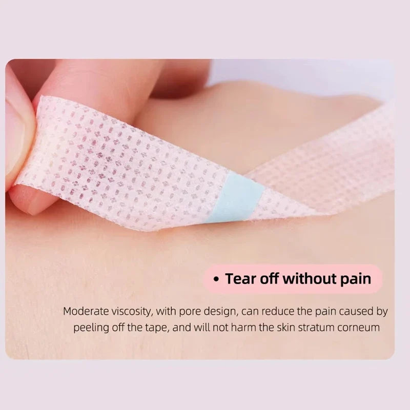 Silicone Gel Under Eye Lash Tape – Breathable & Hypoallergenic Under Eye Lash Tape Qme