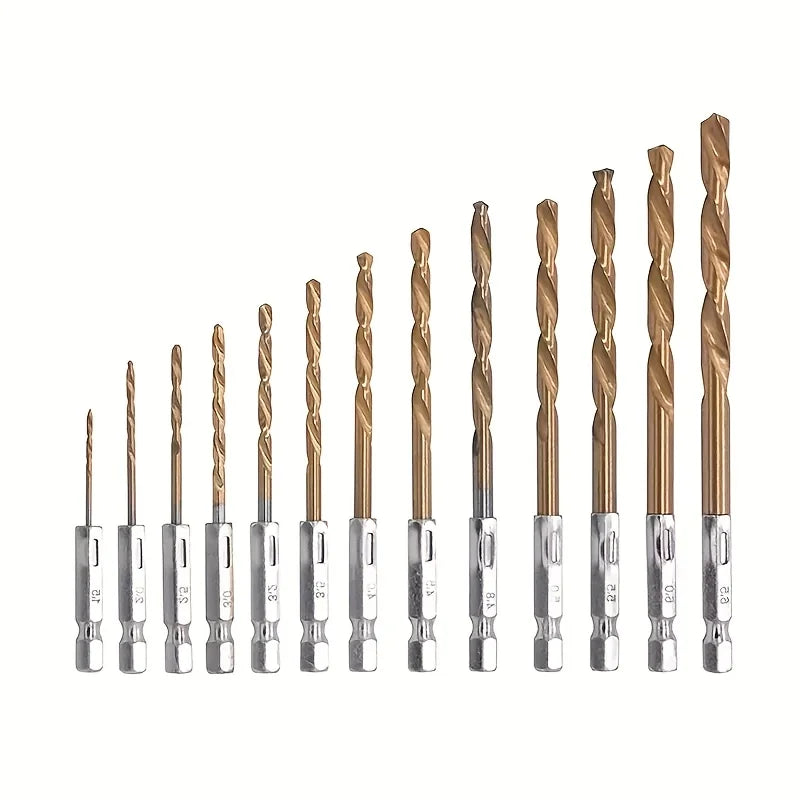Titanium Steel 1/4" Hex Shank Quick-Change Impact Driver Bit Impact Driver Bit Qme 13PCS