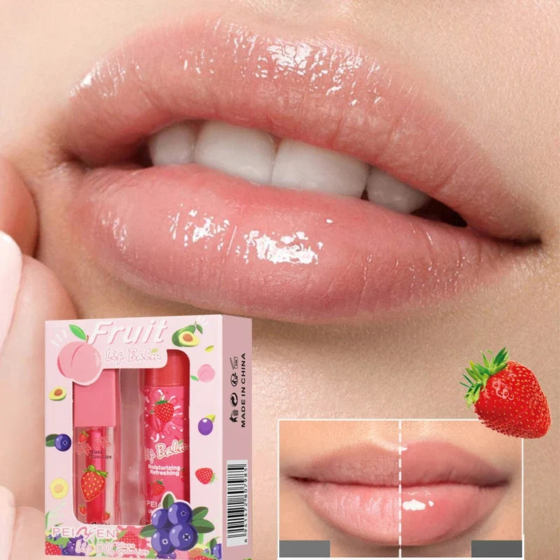 Fruit Lip Oil – Nourishing Moisturizing Tinted Lip Gloss Tinted Lip Oil Qme
