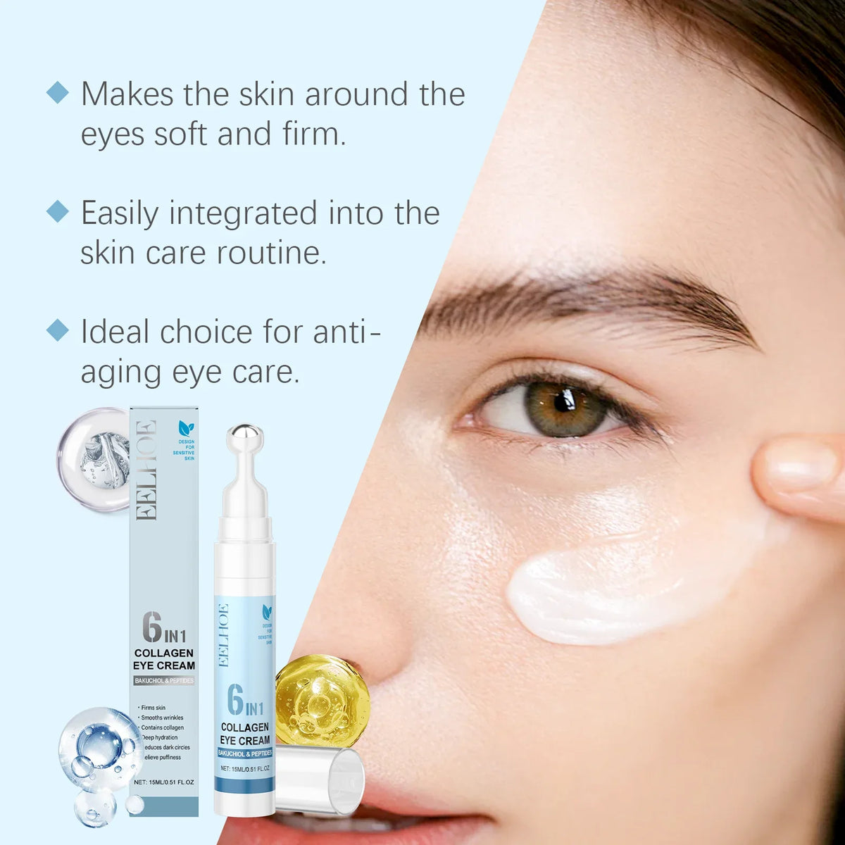 Brightening Collagen Eye Cream – Firms, Hydrates & Smooths Eye Cream Qme
