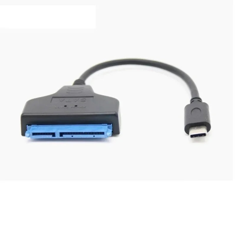 SATA to USB-C 3.1 Adapter Cable for 2.5" SSD & HDD – 22-Pin SATA USB Adapter Cable Qme 2pcs