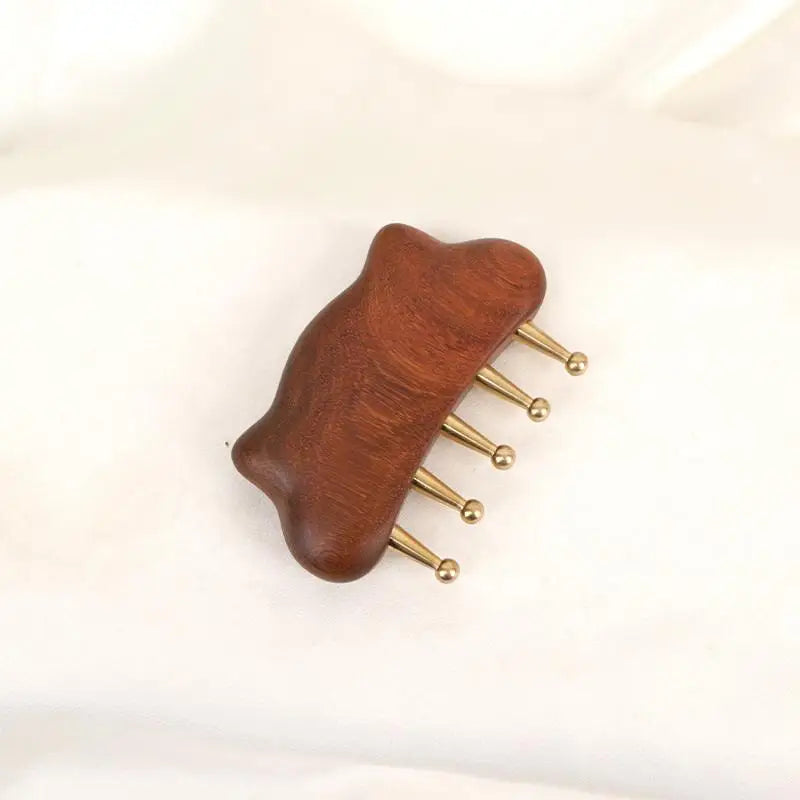 Portable Brass Gua Sha Tool – Meridian & Lymphatic Massage Gua Sha Massage Tool Qme C