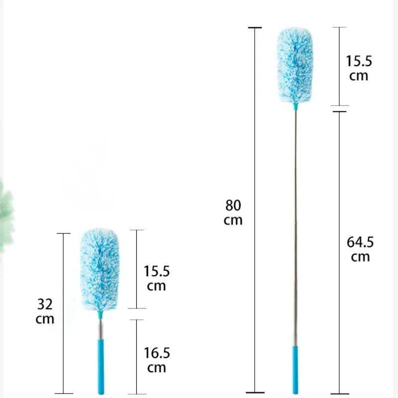 Telescopic Microfiber Electrostatic Duster – Extendable Handle Microfiber Duster Qme