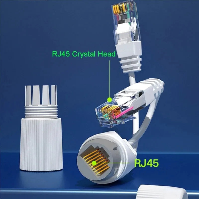 Waterproof Ethernet Splitter 1-to-2 POE Adapter – 2 Pack Ethernet POE Splitter Qme