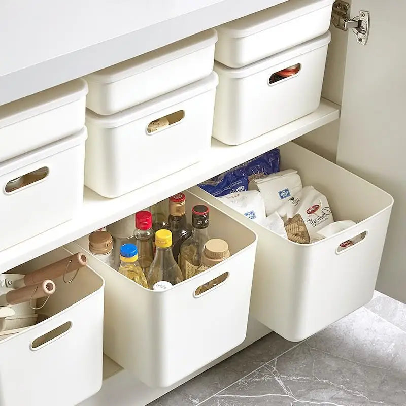 Large Capacity Foldable Plastic Storage Box – 4 Sizes & Colors Plastic Storage Box Qme