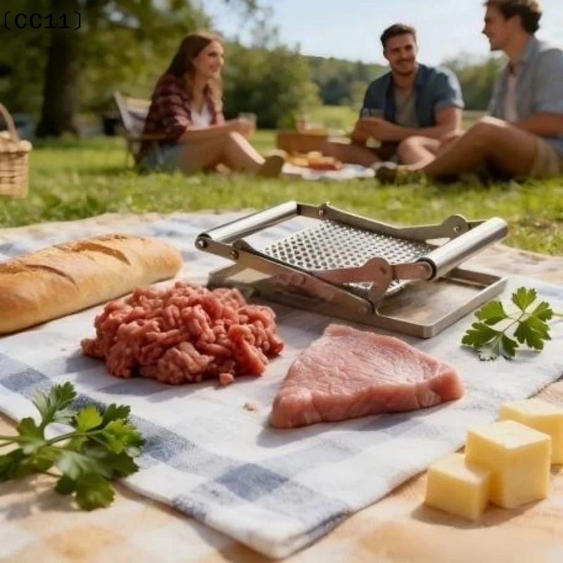 Manual Meat Tenderizer & Cutlet Maker | Stainless Steel Meat Tenderizer Qme Default Title
