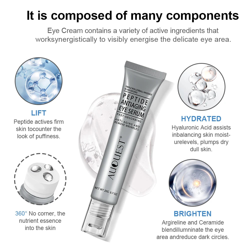 AUQUEST Peptide Eye Cream – Firms, Brightens & De-Puffs Peptide Eye Cream Qst