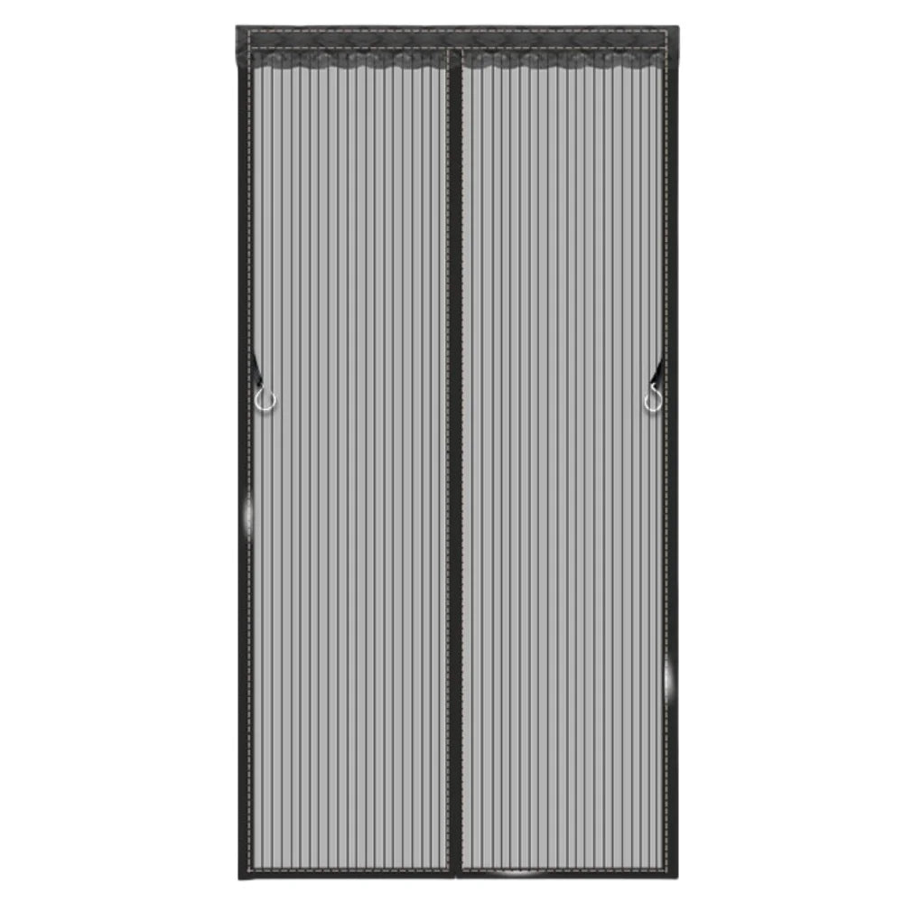 Magnetic Screen Door Curtain – Auto-Close Mosquito Mesh Net Magnetic Screen Door Qme Black 100 x 210cm