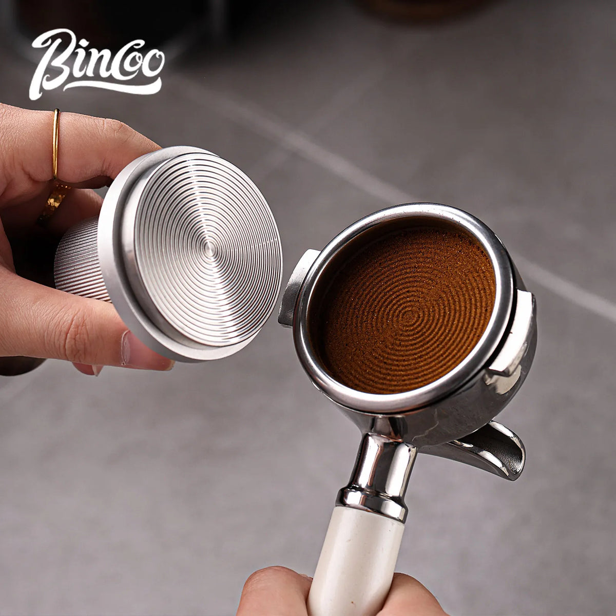 Bincoo Coffee Tamper Station Storage Base 51/58mm Barista Coffee Tamper Station Qst
