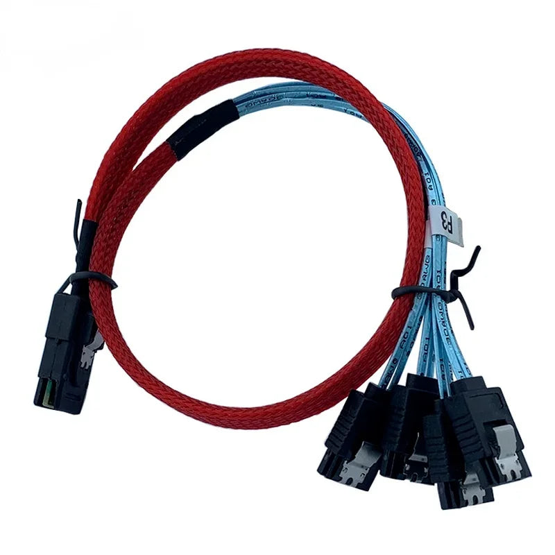 SFF-8643 to 4-Port SATA Internal Cable Adapter | Qme Internal Cable Adapter Qme 1m