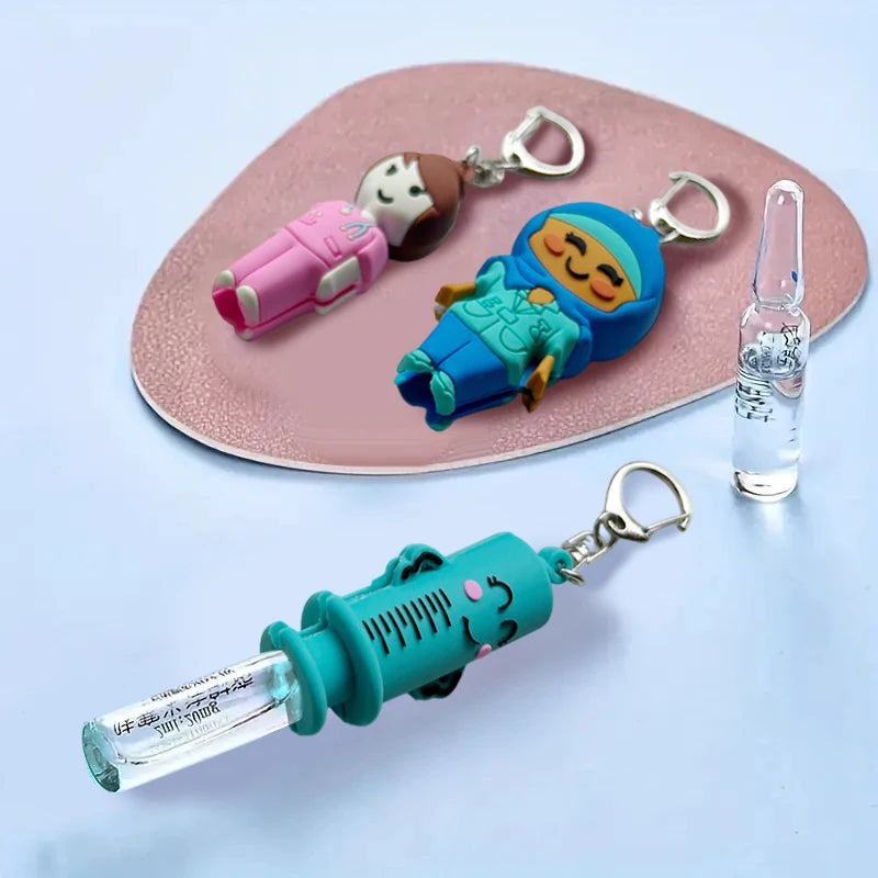 Syringe-Shaped Ampoule Opener Keychain – Rubber Vial Breaker Ampoule Opener Tool Qst