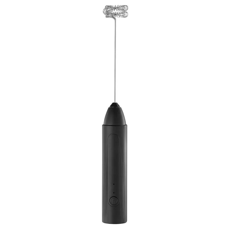 ZARTSEN USB Rechargeable Mini Milk Frother – 3-Speed Foam Maker Milk Frother Qst D02 Black