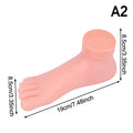 Silicone Nail Art Practice Hand & Fake Foot Display Model Nail Art Practice Model Qme A2