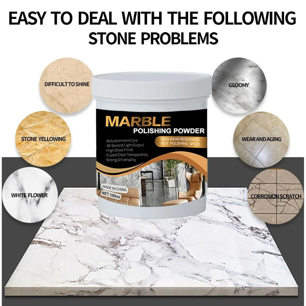 Granite & Marble Polish – Stone Countertop Deep Cleaner 100ml Stone Surface Polish Qme