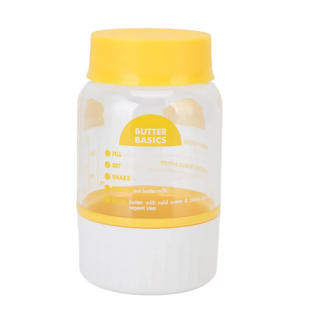 DIY Homemade Butter Making Bottle – Cream Separator Cup Butter Maker Bottle Qme YELLOW