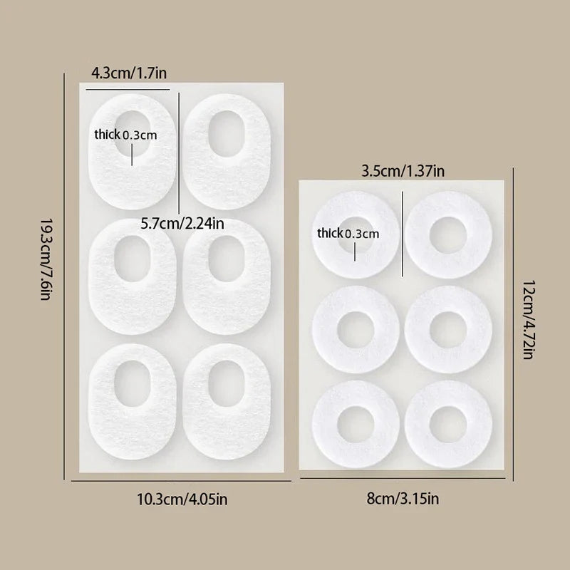 Self-Adhesive Foam Foot Corn & Callus Cushion Protectors Foot Cushion Protectors Qme