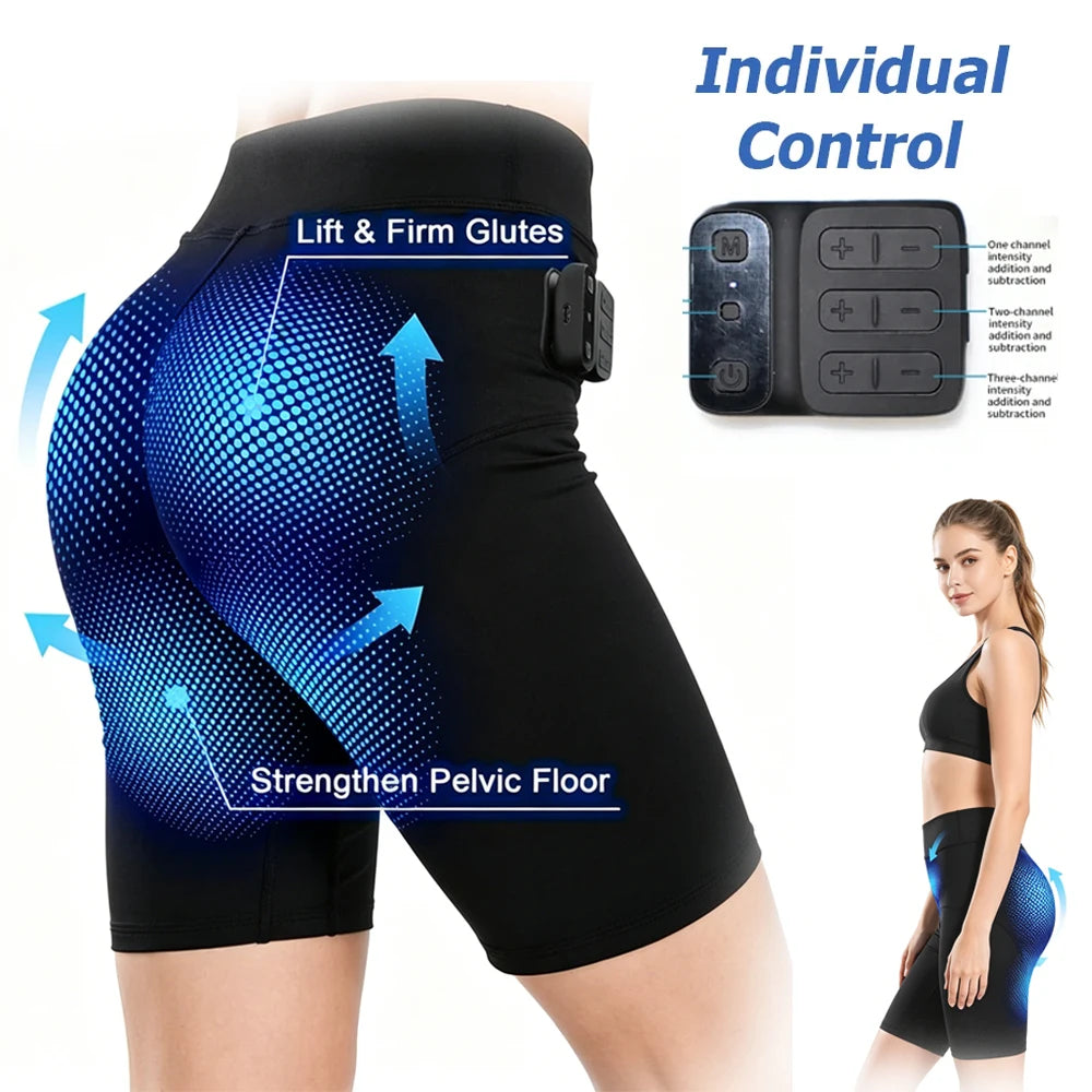 VamsLuna EMS Toning Shorts – Wireless 3-Zone Muscle Stimulator EMS Training Shorts Qst