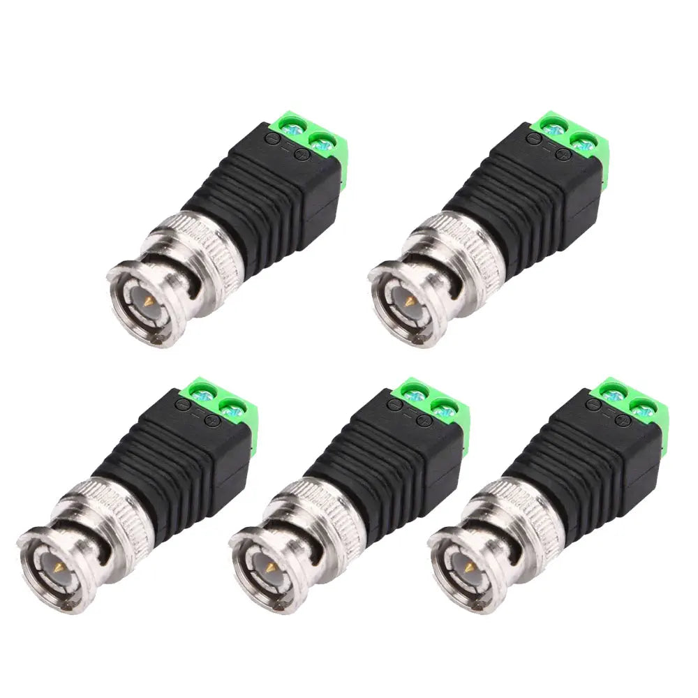 50-Pack BNC Connectors for DIY CCTV Surveillance Camera Systems BNC Camera Connectors Qme