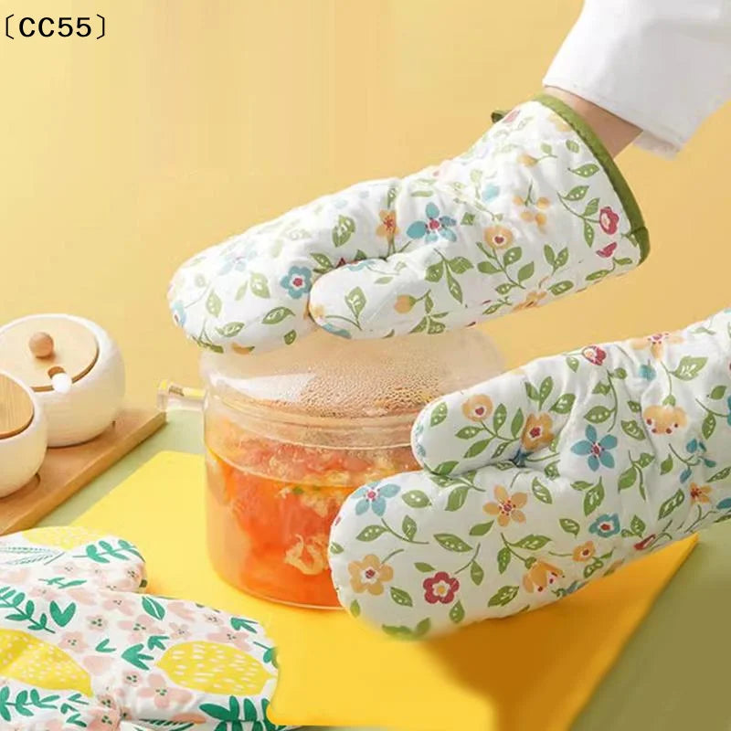 Heat Resistant Non-Slip Oven Mitt – Insulated Baking Glove Oven Mitt Qst