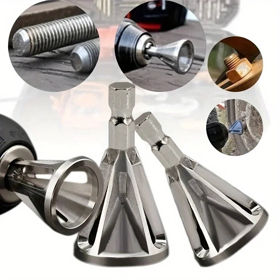 Metal Deburring Chamfering Tool – Fits Various Chuck Drills Deburring Chamfering Tool Qme