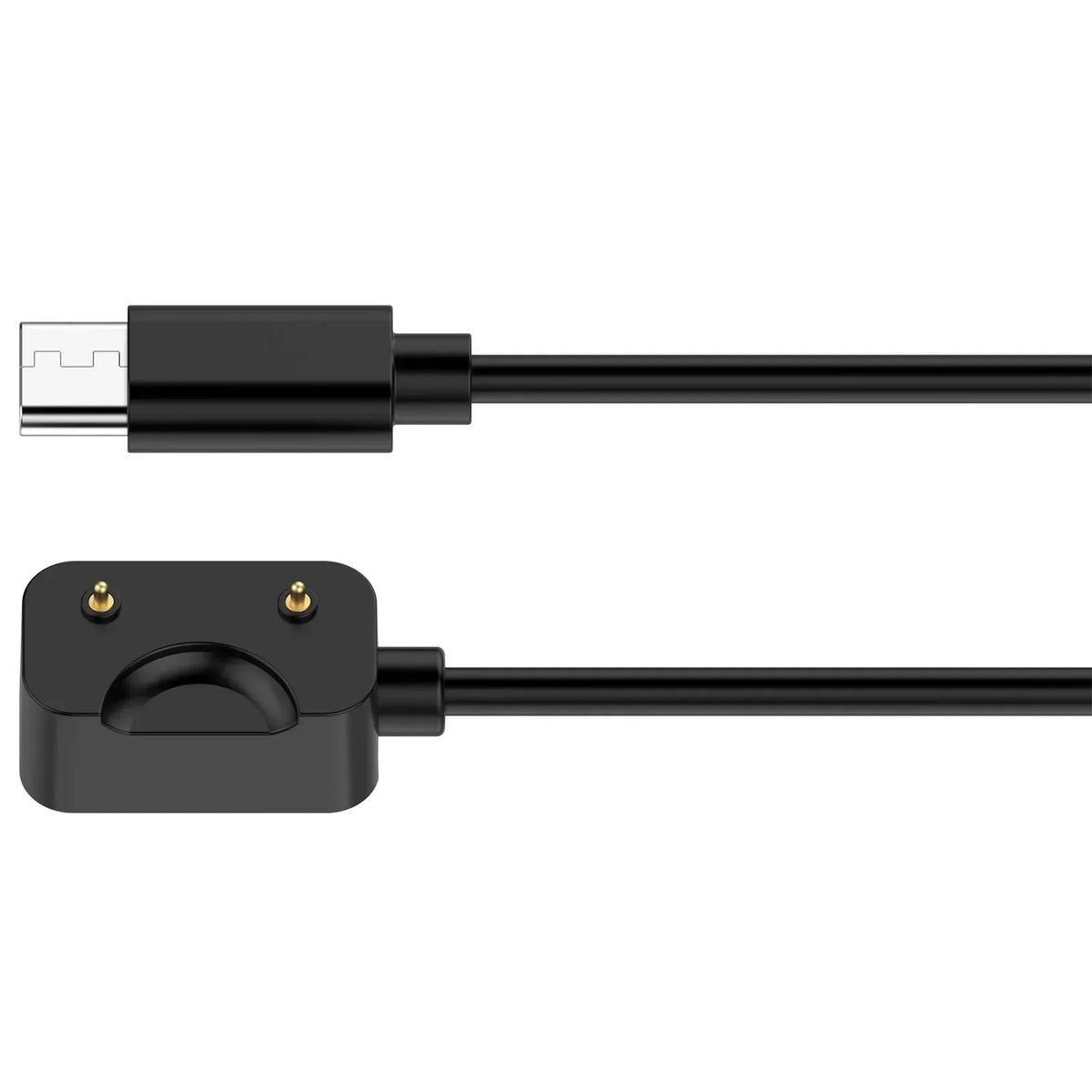 Samsung Galaxy Fit 3 Magnetic USB-C Charging Cable & Adapter Smartwatch Charging Cable Qme Black TypeC-55cm