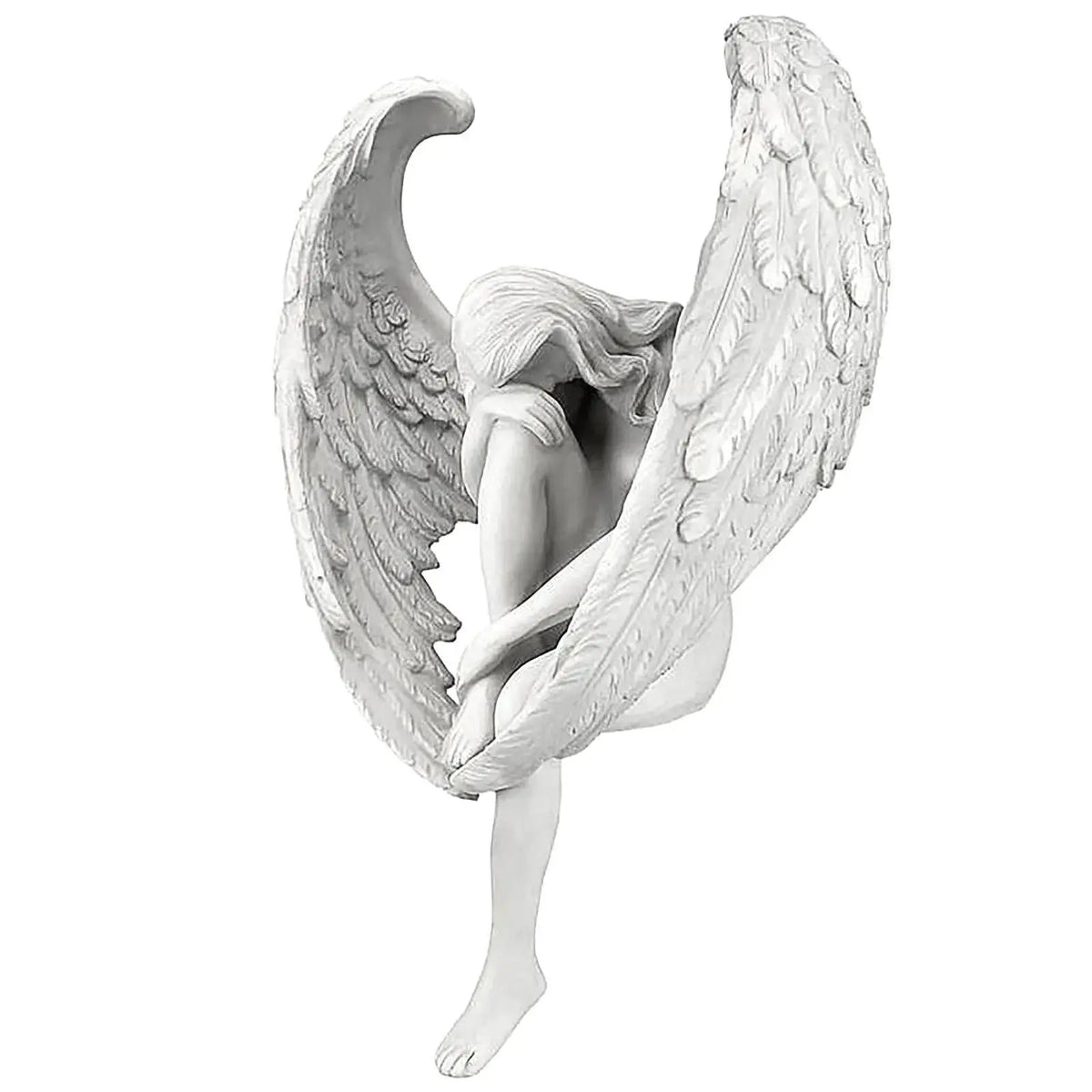 Angel Sculpture Statue – Decorative Religious Figurine 15x13x8cm Decorative Figurine Qme 15x13x8cm A