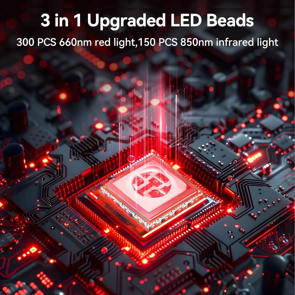 Portable Red Light Therapy Belt 660nm 850nm – 150 LED Beads LED Therapy Belt Qst