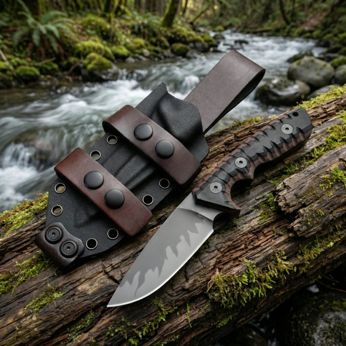 Fixed Blade Camping Knife – High-Hardness Steel with Sheath Fixed Blade Knife Qst