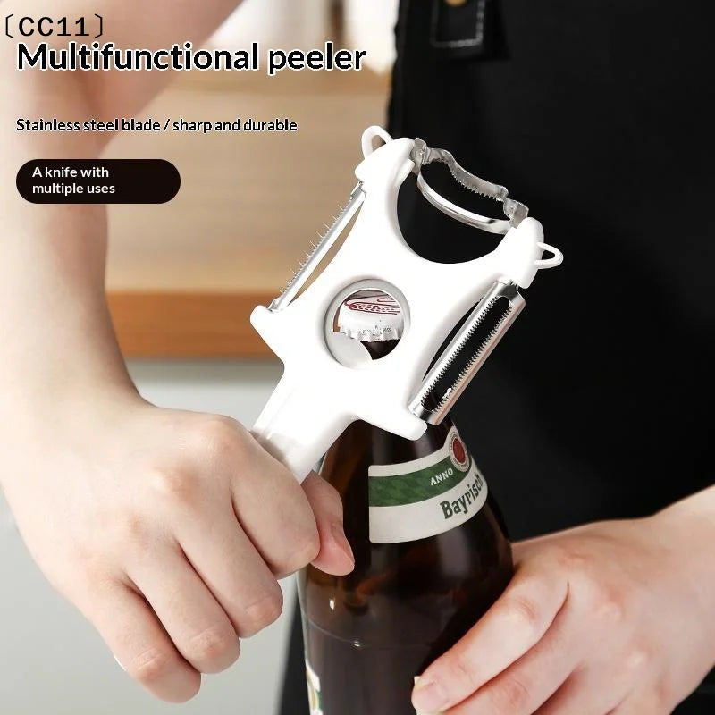 5-in-1 Stainless Steel Fruit & Vegetable Peeler Tool Vegetable Peeler Qme