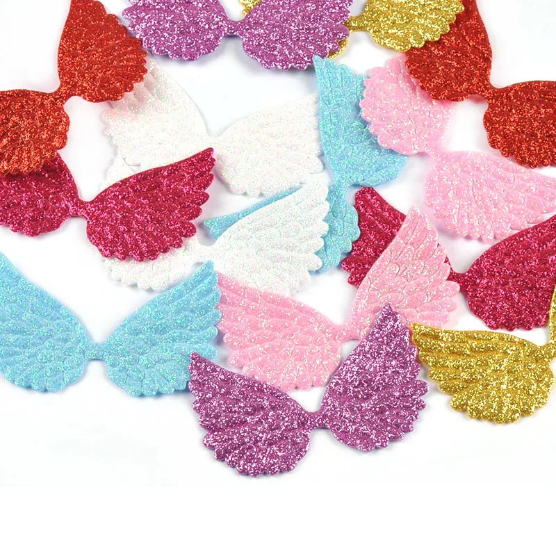 Glitter Wing Patches for Headwear, DIY Crafts & Scrapbooking Craft Patches Qme