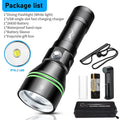 XHP70.2 Scuba Diving Flashlight IPX8 100M Waterproof Dive Torch Diving Flashlight Qst Package A 3500K Yellow light