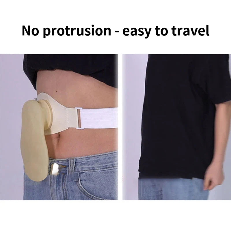 Silicone Ostomy Belt with Drainable Pouch | Colostomy Bag Ostomy Belt & Pouch Qme