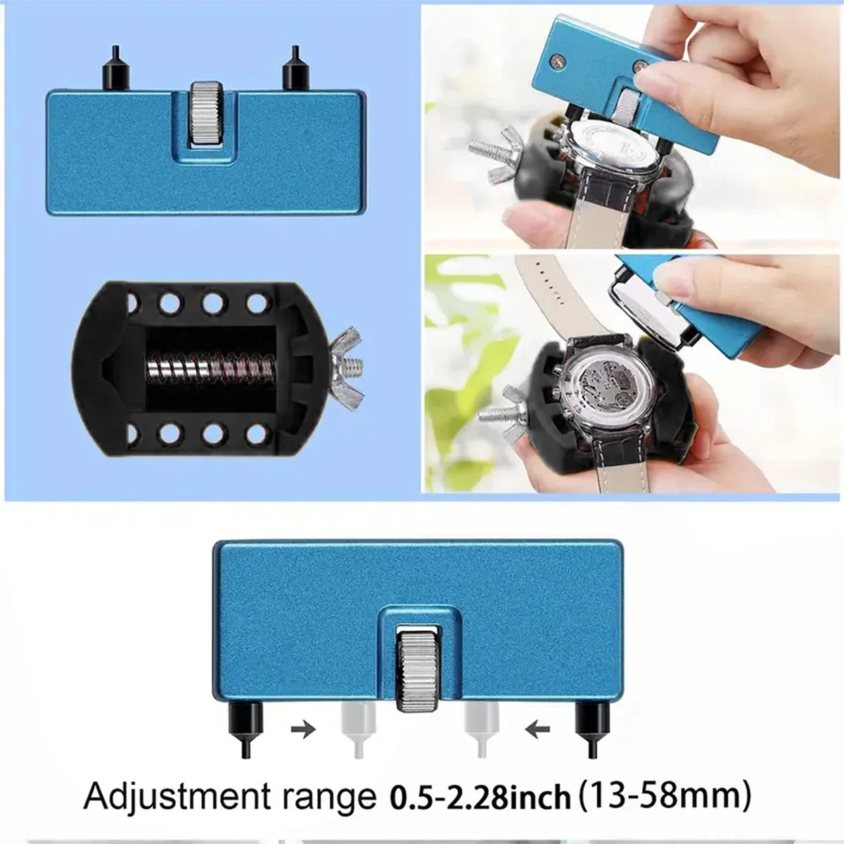 31-Piece Watch Battery Replacement & Repair Tool Kit Watch Repair Kit Qme