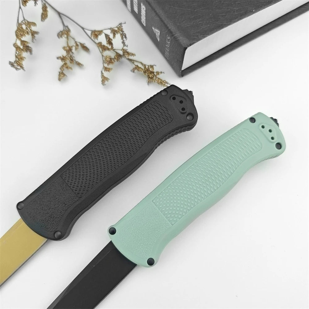 Tanto Folding Knife D2 Blade Nylon Handle Tactical EDC Tool Folding Tactical Knife Qst