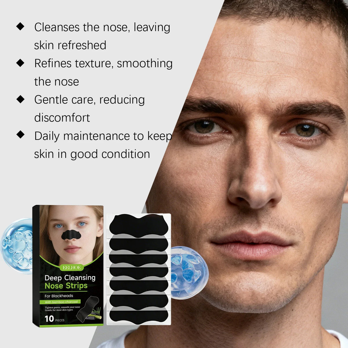 Charcoal Nose Cleansing Patch – Deep Pore Purifying Strip Nose Cleansing Patch Qme