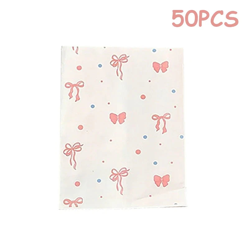Pink Bowknot Heart Paper Gift Bags – Craft Wrapping 12×17cm Gift Paper Bags Qme