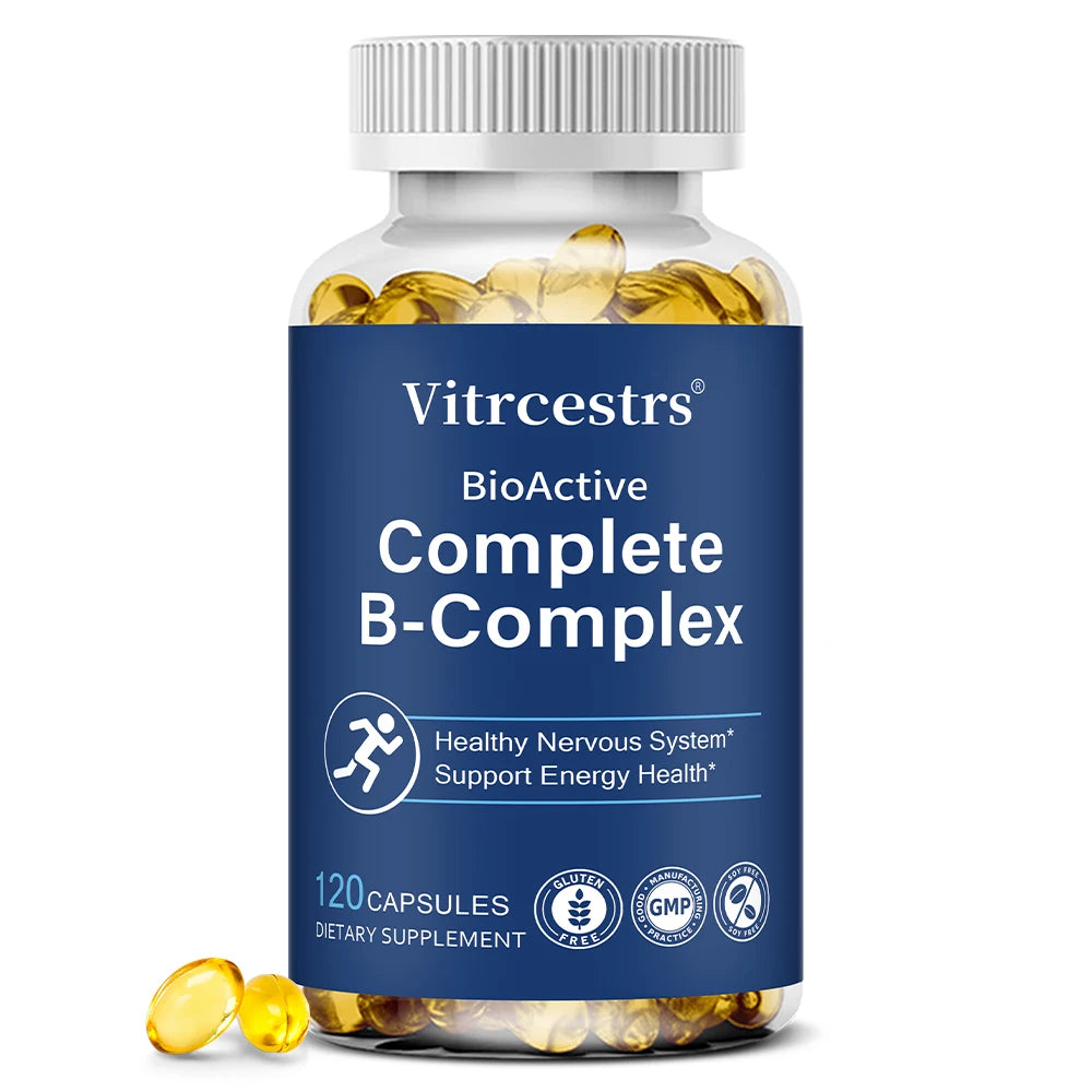 ZENVITALIZE Vitamin B Complex Capsules B1 B2 B6 B12 120ct Vitamin B Supplement Qst 120 count-1 bottle