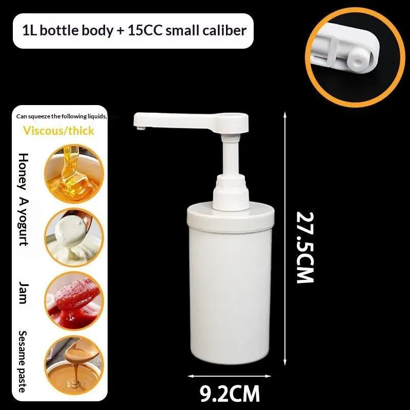 Food Grade Syrup Dispenser with Detachable Pump | Multipurpose Syrup Pump Dispenser Qme B1