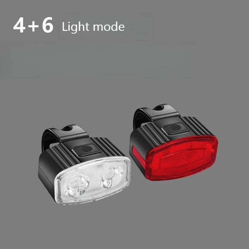 USB-C Rechargeable Bike Headlight & Tail Light Set – Waterproof Bike Light Set Qme
