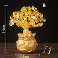 Feng Shui Crystal Money Tree Ornament – Lucky Wealth Decor Feng Shui Ornament Qst B