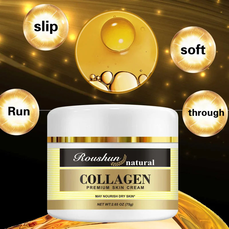 ROUSHUN Collagen Face Cream – Moisturizing & Nourishing Facial Moisturizer Cream Qst